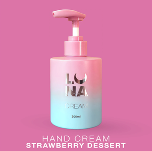 Крем LUNA зволожуючий з ароматом полуниці з вершками Hand Cream Strawberry Dessert, 300 мл 83821245 фото