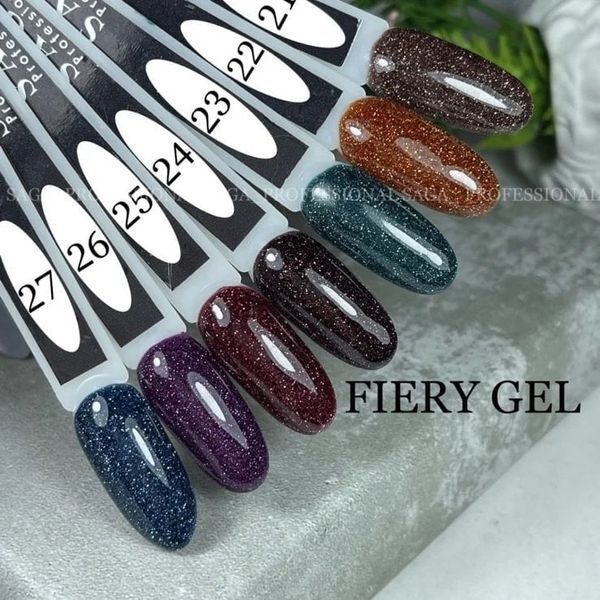 Світловідбиваючий гель-лак Saga FIERY GEL&nbsp;№ 21, 10 мл 9236 фото