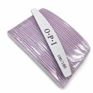 Пилка для нігтів OPI дуга 100/180, 25 шт/уп 23838 фото