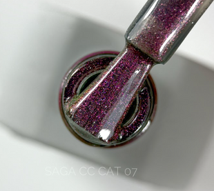 Світловідбиваючий гель-лак Saga Cat Chameleon CC 7, 10 мл  0002 фото