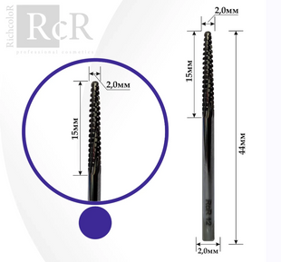 Фреза твердосплавна RichColor RCR 12 "Голка" синя 22468 фото