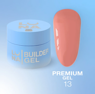 Гель для нарощування Luna Premium Gel №13, 15 мл 3232592 фото