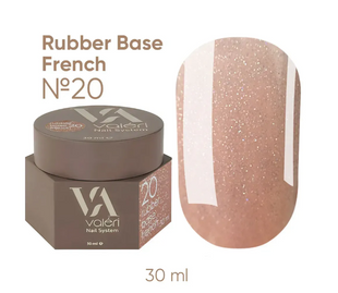 База Valeri Rubber Base French №20, 30 мл 22282 фото