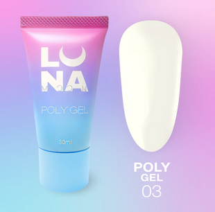 Полігель LUNA для нарощування Poly Gel №3 , 30 мл 49461641 фото