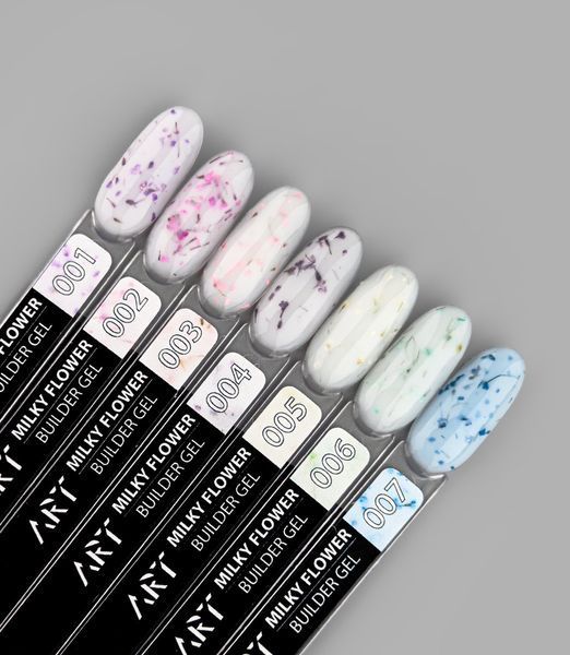 Гель ART Builder Gel Milky Flower № 001, 15 мл 24378433 фото