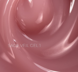 Гель для нарощування SAGA Veil № 1, 15 мл 23443 фото