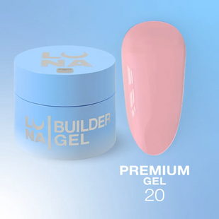 Гель для нарощування Luna Premium Gel №20, 15 мл 3232599 фото