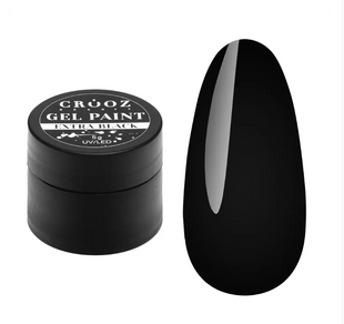 Гель-фарба Crooz EXTRA BLACK&nbsp;чорна, 5 мл 12987 фото