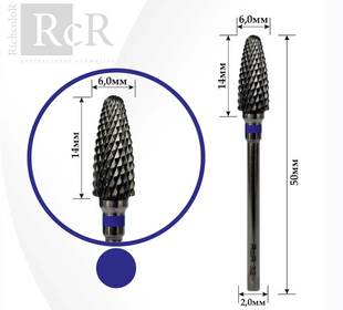 Фреза твердосплавна RichColor RCR 32 "Кукурудза" синя 22479 фото