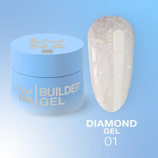 Гель для нарощування Luna Diamond Gel №1, 15 мл 754402 фото