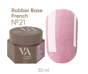 База Valeri Rubber Base French №21, 30 мл 22283 фото