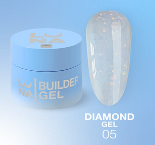 Гель для нарощування Luna Diamond Gel №5, 15 мл 3244321 фото