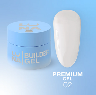 Гель для нарощування Luna Premium Gel №2 молочний , 30 мл 787237 фото