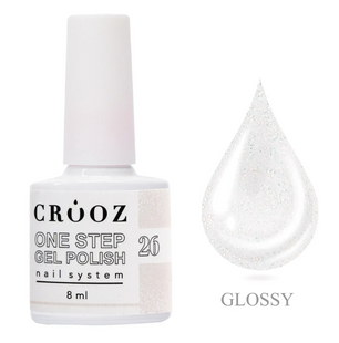 Crooz Однофазний гель лак One Step Gel Polish №26, 8мл 22511 фото