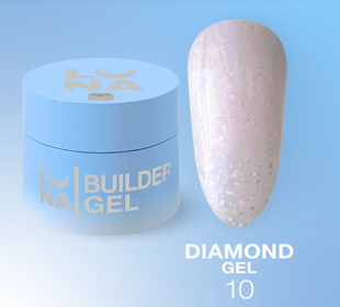 Гель для нарощування Luna Diamond Gel №10, 15 мл 1234354 фото