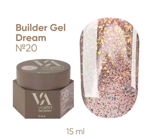 Гель Valeri Builder Gel Dream №20, 15 мл 11098 фото