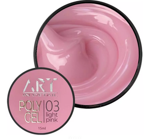 Полігель ART POLYGEL №03 Light Pink, 15 мл 4253896 фото