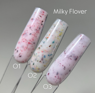 НАБІР Гель для нарощування Німеччина Milky Flower,3 шт по 15 мл  2354554 фото