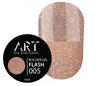 Світловідбиваючий гель ART Builder Gel FLASH №005, 15 мл 583939 фото