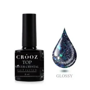CROOZ TOP SILVER CRYSTAL &mdash; топ із срібним шиммером і фольгою, 8 мл 22527 фото