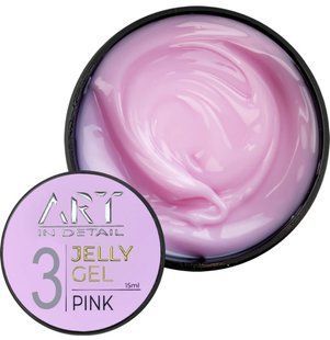 Гель-желе для нарощування ART Pink № 3, 15 мл 465465499 фото