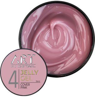 Гель-желе для нарощування ART Cover Pink № 4, 15 мл 4447223 фото