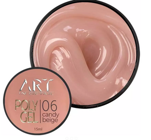 Полігель ART POLYGEL №06 Candy Beige, 15 мл 52223 фото