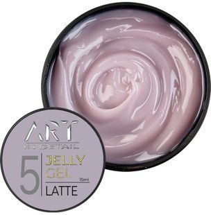 Гель-желе для нарощування ART Latte № 5, 15 мл 4644466 фото