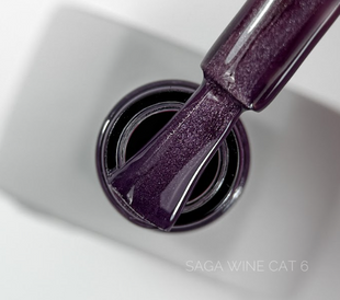 Гель-лак Saga Wine Cat # 6, 10 мл 0046 фото