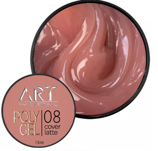 Полігель ART POLYGEL №08 Cover Latte, 15 мл 451222 фото