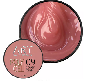 Полігель ART POLYGEL №09 Cover Pink, 15 мл 5145648 фото