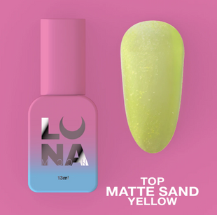 Топ матовий Top Matte Sand Yellow Luna, 13 мл 12346922 фото