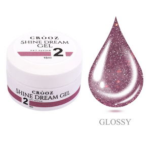 Світловідбиваючий гель Crooz SHINE DREAM GEL №02, 15 мл 5843838 фото