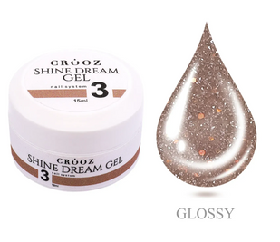 Світловідбиваючий гель Crooz SHINE DREAM GEL №03, 15 мл 2435423 фото