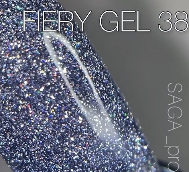 Світловідбиваючий гель-лак Saga FIERY GEL&nbsp;№ 38, 10 мл 13561 фото