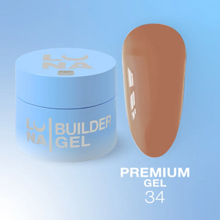 Гель для нарощування Luna Premium Gel №34, 30 мл 556238 фото