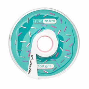 Пончік Expert Staleks Pro papmAm 100 гріт білий блок файл-стрічки у пластиковій котушці 122565 фото