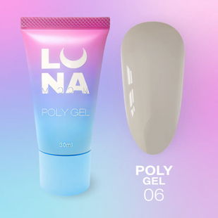 Полігель LUNA для нарощування Poly Gel № 6, 30 мл 64985551 фото