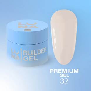 Гель для нарощування Luna Premium Gel №32, 15 мл 122223 фото