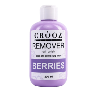 Засіб для зняття гель-лаку CROOZ Remover nail polish Berries, 200 мл 013666 фото