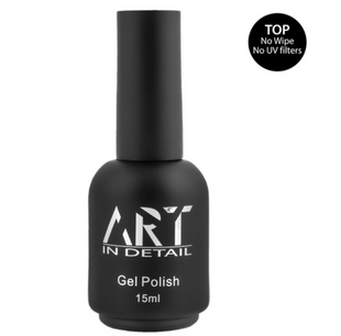 ART Top No Wipe No UV Filters - топ для гель-лаку без ЛШ БЕЗ УФ-фільтрів, 15 мл 123244 фото
