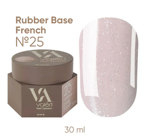 База Valeri Rubber Base French №25, 30 мл 22287 фото
