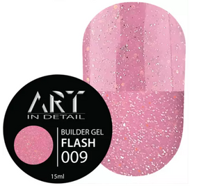 Світловідбиваючий гель ART Builder Gel FLASH №009, 15 мл 5445411 фото