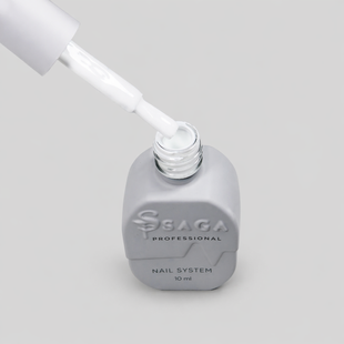Гель-лак Saga Color Super White № 1 білий, 10 мл 0012222 фото